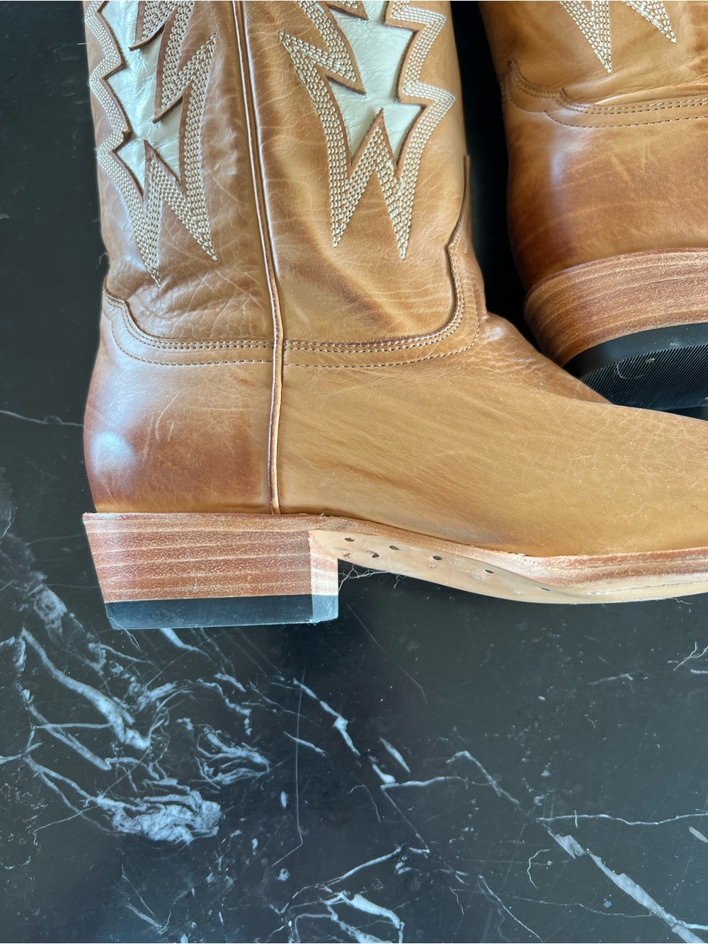Stetson Ladies Johnnie 16” shaft snip toe boots- NWT- 10.5 - Picture 9 of 11